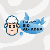 illustrazione vettoriale di felice eid al adha banner graphic design