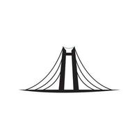 disegno dell'illustrazione di vettore del logo del ponte