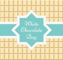 modello senza cuciture. buona giornata mondiale del cioccolato bianco. illustrazione vettoriale