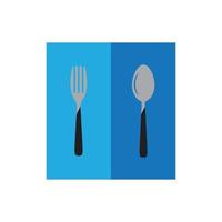 forchetta cucchiaio coltello icona illustrazione vettoriale design
