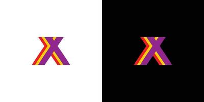 design moderno e colorato del logo triple x vettore