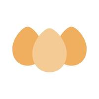 icona multicolore piatta di uova vettore