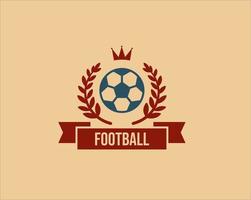 design del logo dell'immagine del pallone da calcio vettore