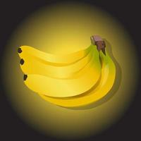 icona dell'oggetto banana frutta vettore