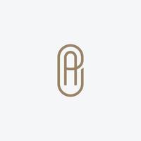 lettera ae, ea modello logo design iniziale oro. vettore