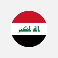 paese iracheno bandiera irachena. illustrazione vettoriale. vettore