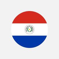 paese paraguay. bandiera del paraguay. illustrazione vettoriale. vettore