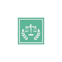 modello di progettazione del logo di legge di giustizia. logo avvocato, logo semplice, logo per affari, vettore