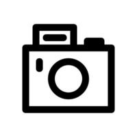 macchina fotografica illustrata su sfondo bianco vettore