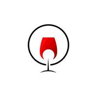 modello vettoriale di design del logo del vino