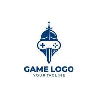 modello vettoriale di progettazione del logo della console di gioco