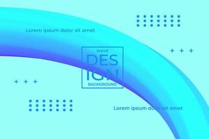 modello di progettazione di sfondo astratto onda blu per volantino, sito Web e banner vettore