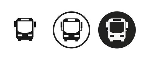 icona del bus affiliato. set di icone web. collezione di icone piatte. semplice illustrazione vettoriale. vettore