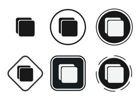 icona degli album. set di icone web. collezione di icone piatte. semplice illustrazione vettoriale. vettore