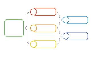 diagramma di flusso lineare. illustrazione della pianificazione di business, grafico e diagramma infografica vettore