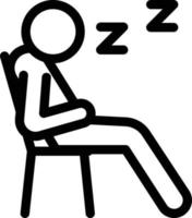 illustrazione vettoriale del sonno su uno sfondo. simboli di qualità premium. icone vettoriali per il concetto e la progettazione grafica.