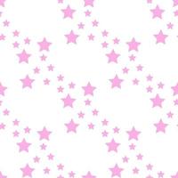 motivo senza cuciture in graziose stelle rosa chiaro per tessuto, tessuto, vestiti, tovaglie e altre cose. immagine vettoriale. vettore