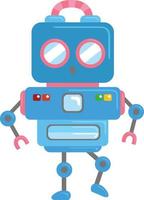 simpatico robot vettoriale clipart immagine cartone animato