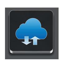 illustrazione vettoriale dell'icona delle app cloud