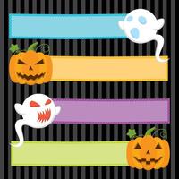 Banner di Halloween vettore