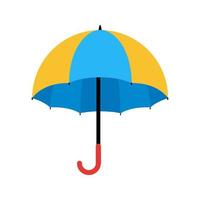 icona multicolore piatta ombrello vettore