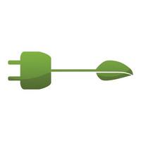 ecologia energia verde icona design, illustrazione vettoriale