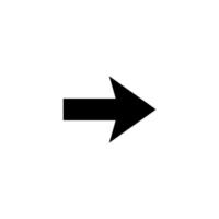 freccia e direzione semplice icona vettore