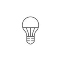 semplice icona della lampadina per l'illuminazione vettore