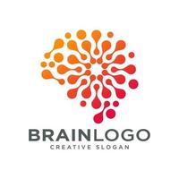 modello vettoriale di design del logo del cervello