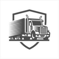 illustrazione vettoriale del logo del camion