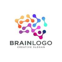 modello vettoriale di design del logo del cervello