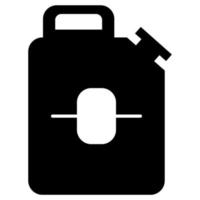 gas, benzina, icona del contenitore dell'olio su sfondo bianco. illustrazione vettoriale dell'icona della tanica.