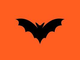 pipistrello logo vettoriale. pipistrello - illustrazione piatta isolare. chirotteri, mammiferi volanti. elemento di design di halloween vettore