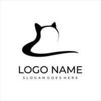 logo gatto creativo vettore