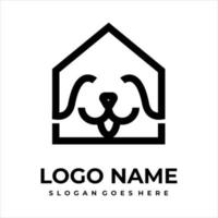 logo creativo del cane vettore