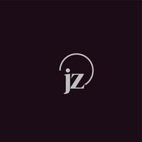 jz iniziali logo monogramma vettore