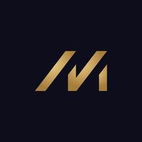 lettera m logo logo piatto modello di disegno vettoriale logo m astratto