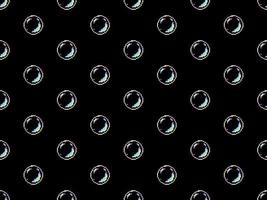 bolle personaggio dei cartoni animati seamless pattern su sfondo nero. stile pixel. vettore