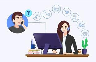 interfaccia utente del sito Web del servizio personalizzato. consumatore che effettua l'acquisto. chat dal vivo del sito web. esperienza utente, e-commerce al dettaglio, shopping online, prodotti e servizi. illustrazione piatta moderna. vettore