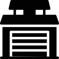 illustrazione vettoriale del garage su uno sfondo. simboli di qualità premium. icone vettoriali per il concetto e la progettazione grafica.