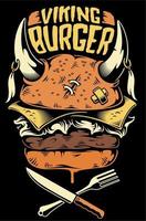 hamburger di cibo preferito vettore