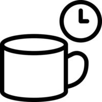 illustrazione vettoriale della tazza di ceramica su uno sfondo simboli di qualità premium icone vettoriali per il concetto e la progettazione grafica.