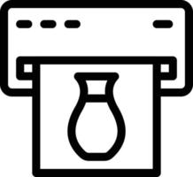 stampa vaso illustrazione vettoriale su uno sfondo simboli di qualità premium. icone vettoriali per il concetto e la progettazione grafica.