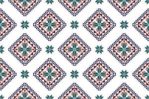 ikat astratto geometrico etnico tessile modello senza cuciture. tappeto in tessuto azteco ornamenti mandala decorazioni tessili carta da parati. vettore di ricamo tradizionale tessile tribale boho nativo della Turchia.