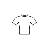 camicia, moda, polo, vestiti icona linea sottile illustrazione vettoriale modello logo. adatto a molti scopi.