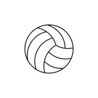 pallavolo, palla linea sottile icona illustrazione vettoriale modello logo. adatto a molti scopi.