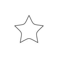 stelle, notte icona linea sottile illustrazione vettoriale modello logo. adatto a molti scopi.
