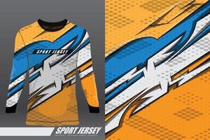 tshirt design sportivo per corse, jersey, ciclismo, calcio, giochi, motocross vettore