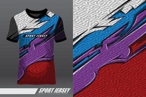 tshirt design sportivo per corse, jersey, ciclismo, calcio, giochi, motocross vettore