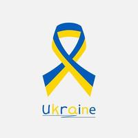 salva l'ucraina nastro di colore della bandiera. vettore